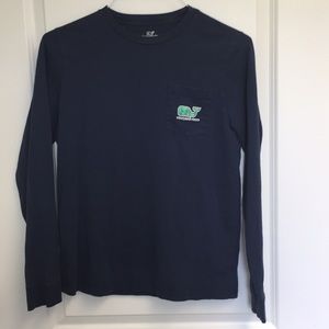 Vineyard Vines Boys Long Sleeve Pocket Tee, XL(18)